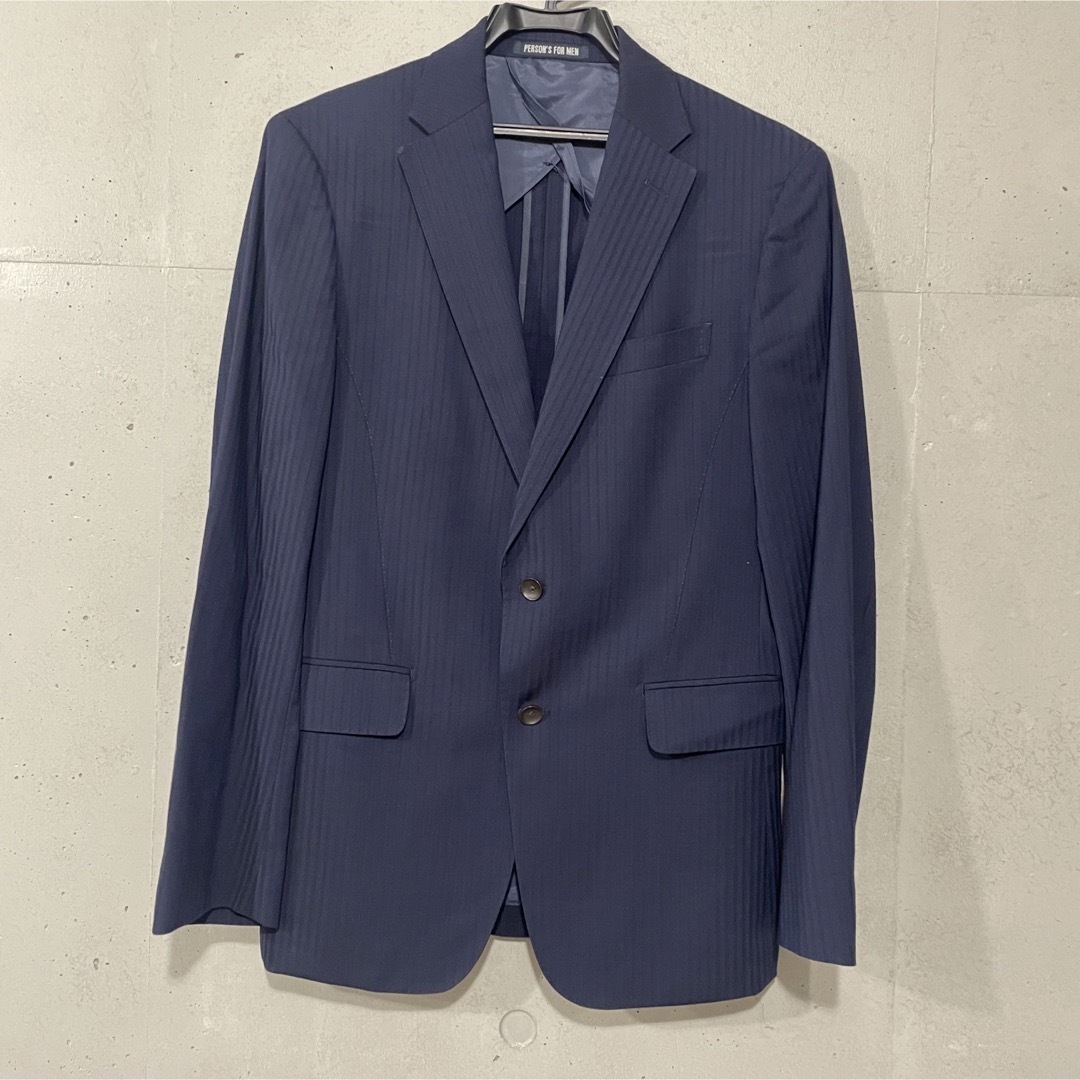 青山 - PERSON'S FOR MEN ネイビー スーツジャケットの通販 by 青山 - PERSON'S FOR MEN ネイビー スーツジャケットの通販 by