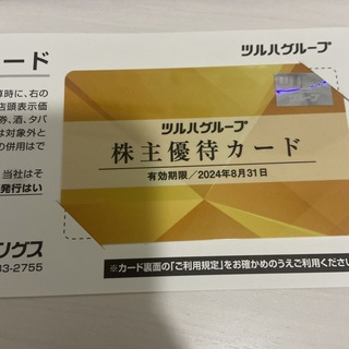 ツルハホールディングスの 株主優待カード（5%割引カード）(ショッピング)