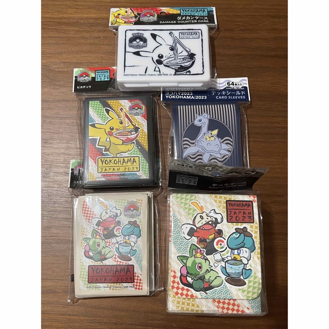 ポケモン - wcs2023 デッキシールド スリーブ 3個セット+ダメカン+