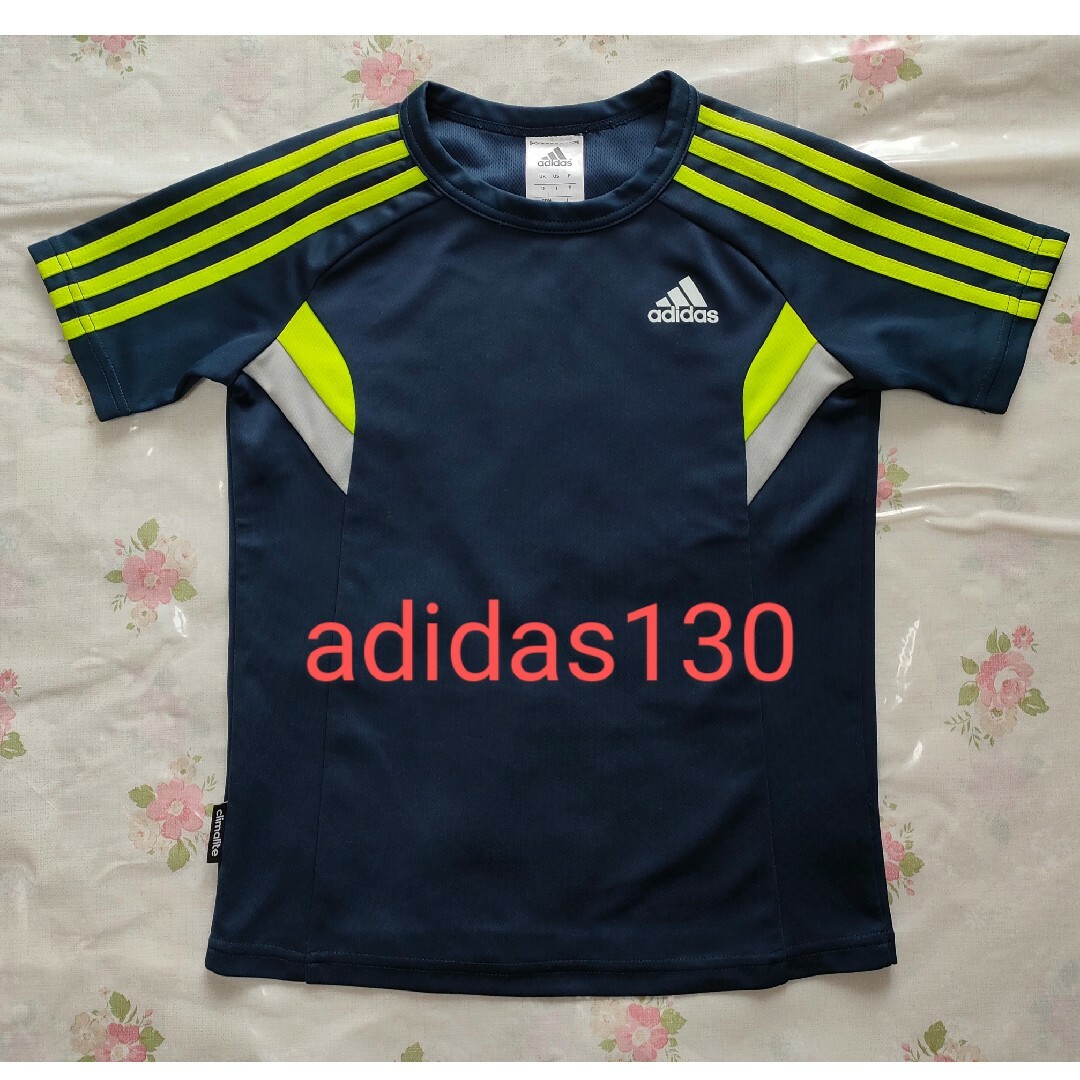 adidas(アディダス)のアディダス半袖 Tシャツ サイズ130　climalite キッズ/ベビー/マタニティのキッズ服男の子用(90cm~)(Tシャツ/カットソー)の商品写真