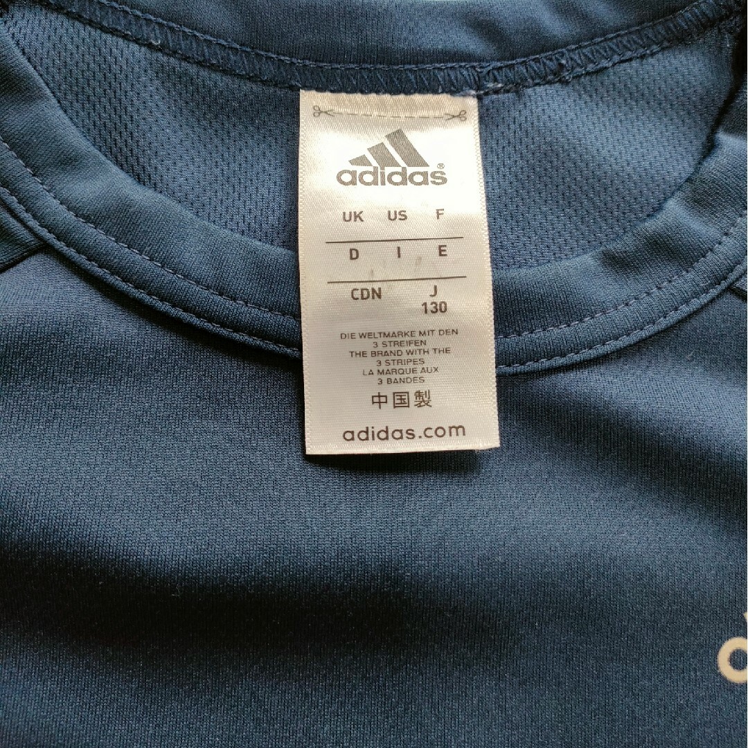 adidas(アディダス)のアディダス半袖 Tシャツ サイズ130　climalite キッズ/ベビー/マタニティのキッズ服男の子用(90cm~)(Tシャツ/カットソー)の商品写真