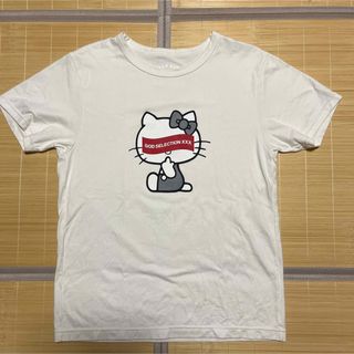 ゴッドセレクショントリプルエックス(GOD SELECTION XXX)のGOD SELECTION XXX × HELLO KITTY tシャツ　L(Tシャツ/カットソー(半袖/袖なし))