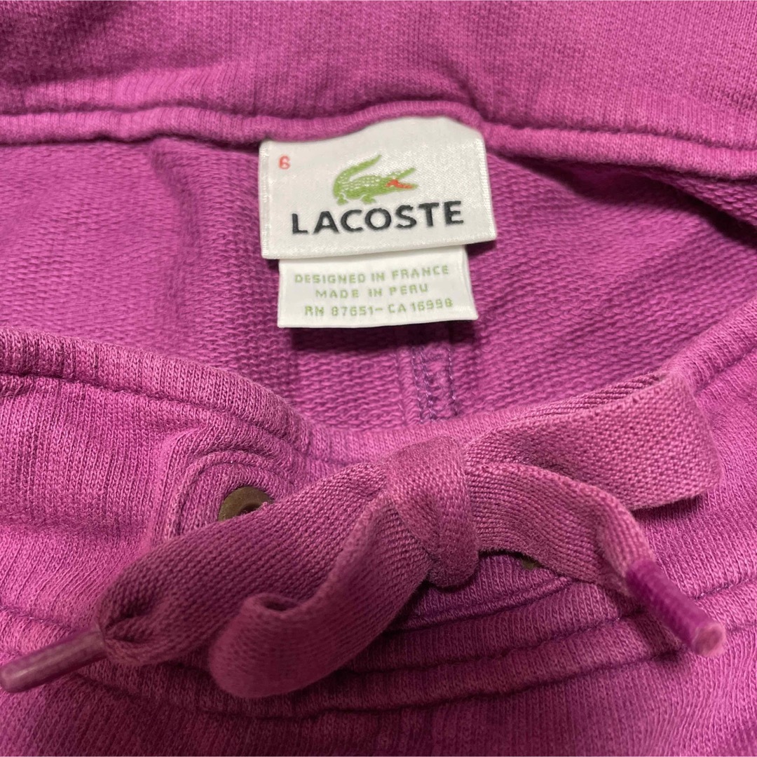 LACOSTE(ラコステ)のラコステ キッズ スカート 6 パープル キッズ/ベビー/マタニティのキッズ服女の子用(90cm~)(スカート)の商品写真