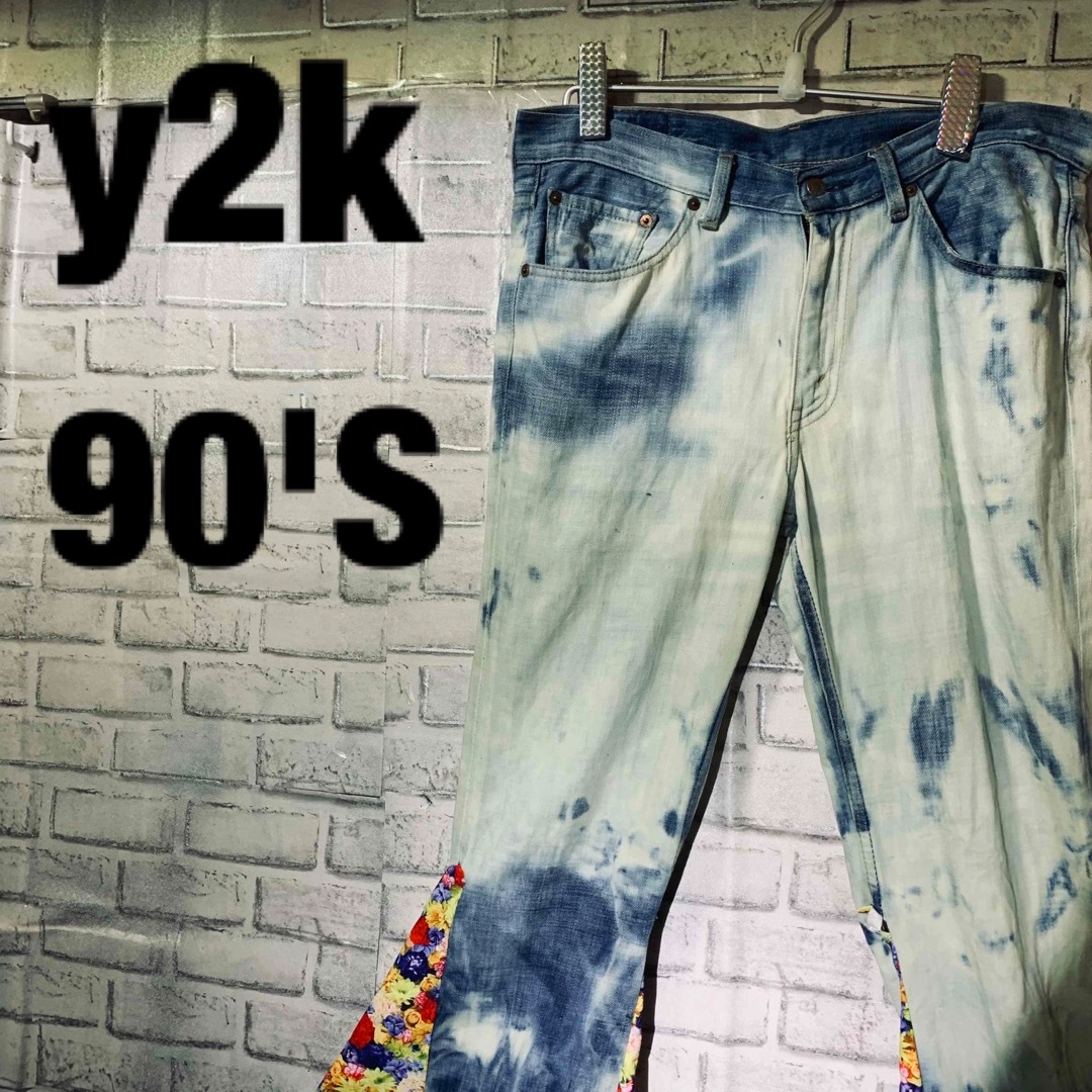 OLD　UNIQLO フレア スラックス Y2K ベルボトム