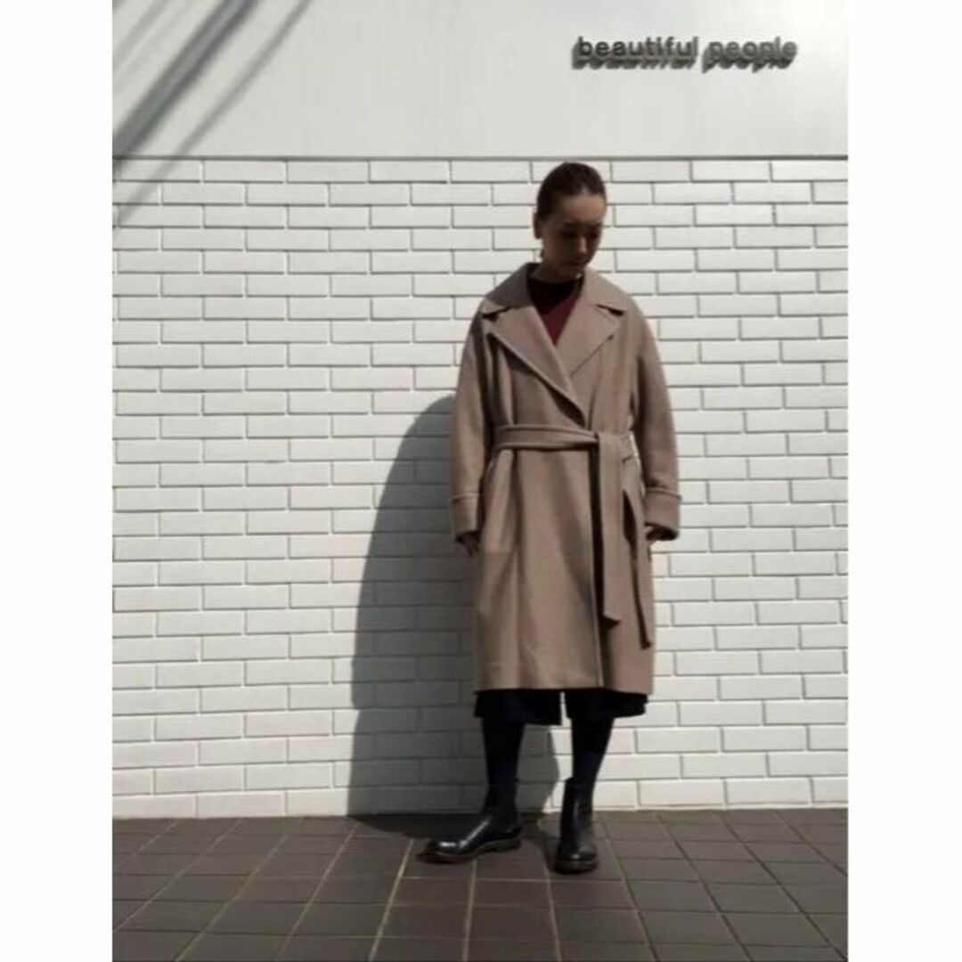 ビューティフルピープル ベルテッドガウンコート ロングカシュクール ... beautiful people コート(その他) 36(S位)