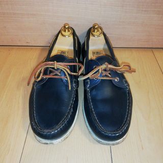 パラブーツ(Paraboot)の別注USA製【オークストリート × B&Y】ホーウィン社製ネイビークロムエクセル(スリッポン/モカシン)