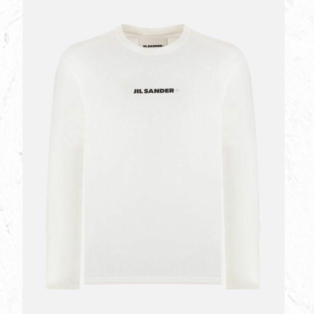 2023FW JIL SANDER コットン ロングスリーブ ロゴ Tシャツ-