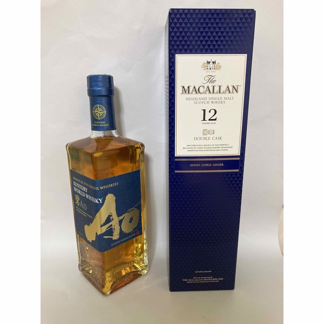 マッカラン12年 700ml サントリー碧Ao 700ml(箱なし) - ウイスキー