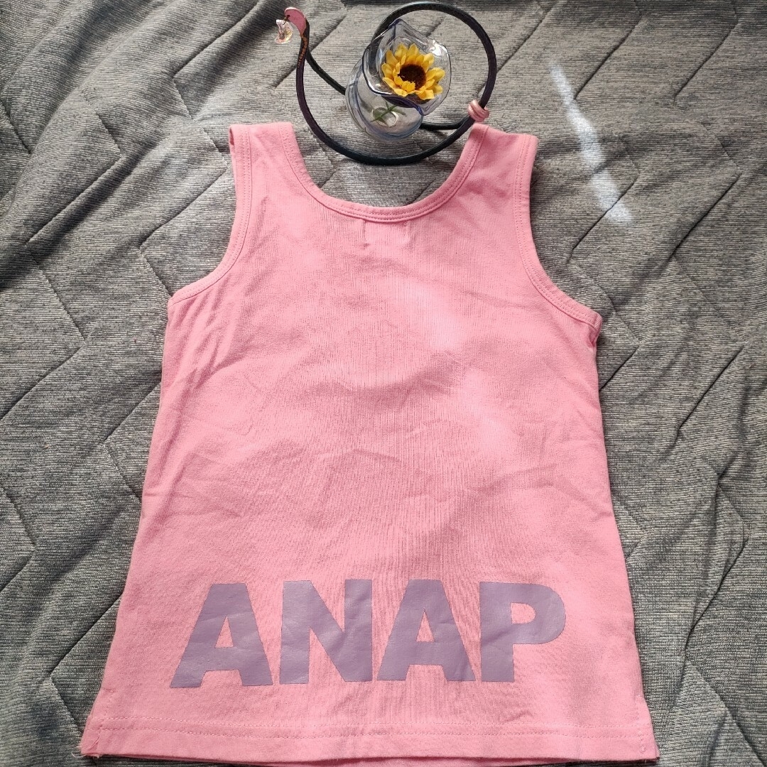 ANAP(アナップ)の【美品】アナップ　ANAP ピンク　可愛らしい キッズ/ベビー/マタニティのキッズ服女の子用(90cm~)(Tシャツ/カットソー)の商品写真