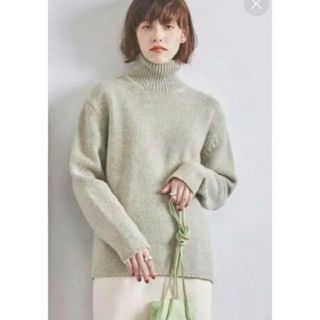 AURALEE オーラリー キャメル ウール ミックス ニット タートルネック