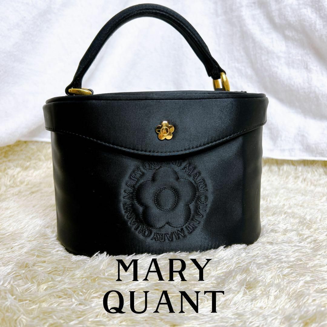 MARY QUANT(マリークワント)の90’s マリークワント　バニティハンドバック　ブラック レディースのバッグ(ハンドバッグ)の商品写真