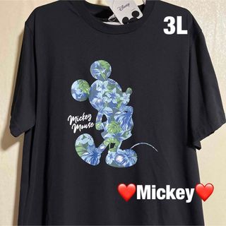 ミッキー　半袖 ラグランTシャツ  L  グレー　グリーン　輸入　レア