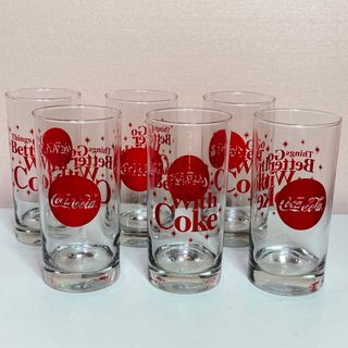 リビー(Libbey)のコカコーラグラス 正規品 Libbey社 6個セット 送料込み！(グラス/カップ)