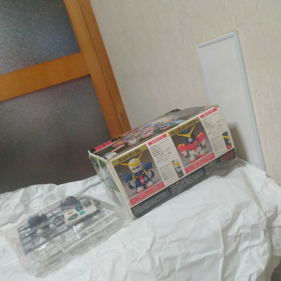 未組立元祖SDガンダムマックスターボルトガンダム箱説無ゴッドガンダムシュピーゲル