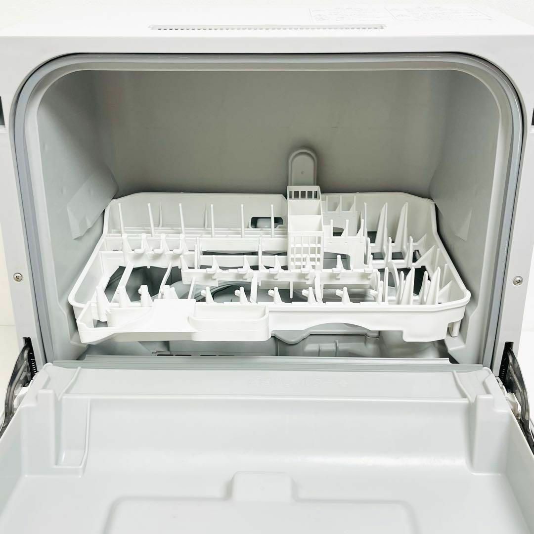 21年製 Panasonic 小型食洗機 NP-TCM4 プチ食洗 ホワイト - 食器洗い機