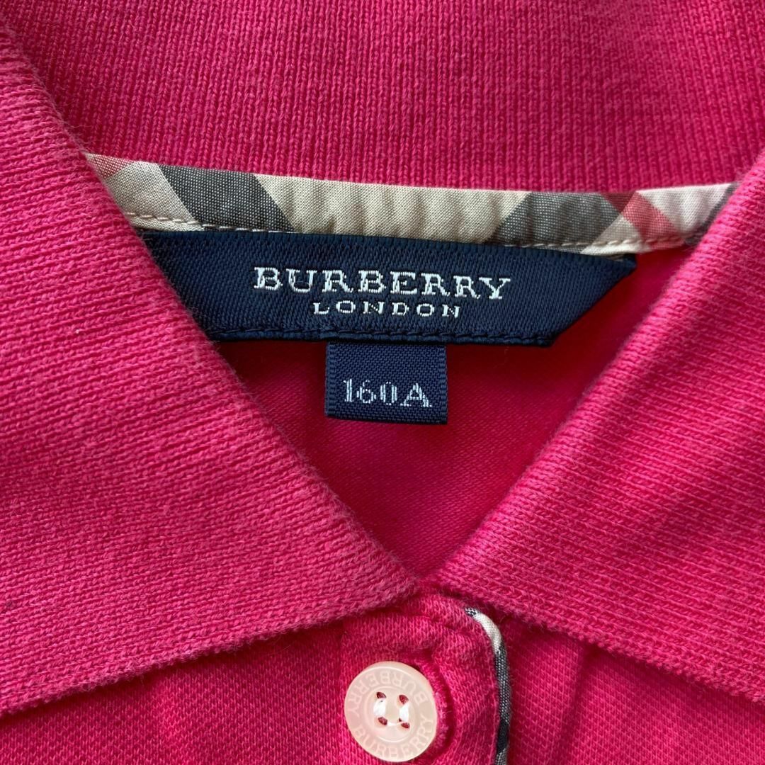 BURBERRY(バーバリー)の1105 BURBERRY LONDON バーバリー ロンドン ポロ ピンク レディースのトップス(ポロシャツ)の商品写真