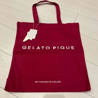 ジェラートピケ(gelato pique)のジェラートピケ　トートバッグ　新品　レッド　赤(トートバッグ)