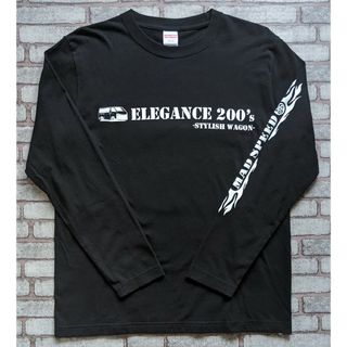 ユナイテッドアスレ(UnitedAthle)の【MADSPEED】趣味Tシャツ ハイエース HIACE 長袖 ブラック 新品(Tシャツ/カットソー(七分/長袖))