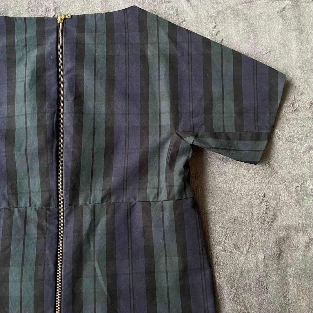 Drawer - 【美品】Drawer ドゥロワー タータンチェック シルク Drawer - 【美品】Drawer ドゥロワー タータンチェック シルク