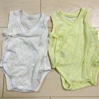 ユニクロ(UNIQLO)のユニクロ メッシュ 肌着 ロンパース 2枚セット(肌着/下着)