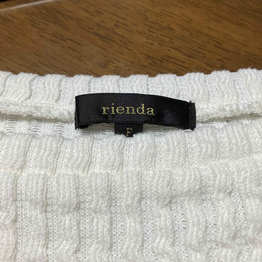 rienda(リエンダ)の☆新品☆riendaリエンダ カットリブコンビflowerミニワンピース レディースのワンピース(ミニワンピース)の商品写真