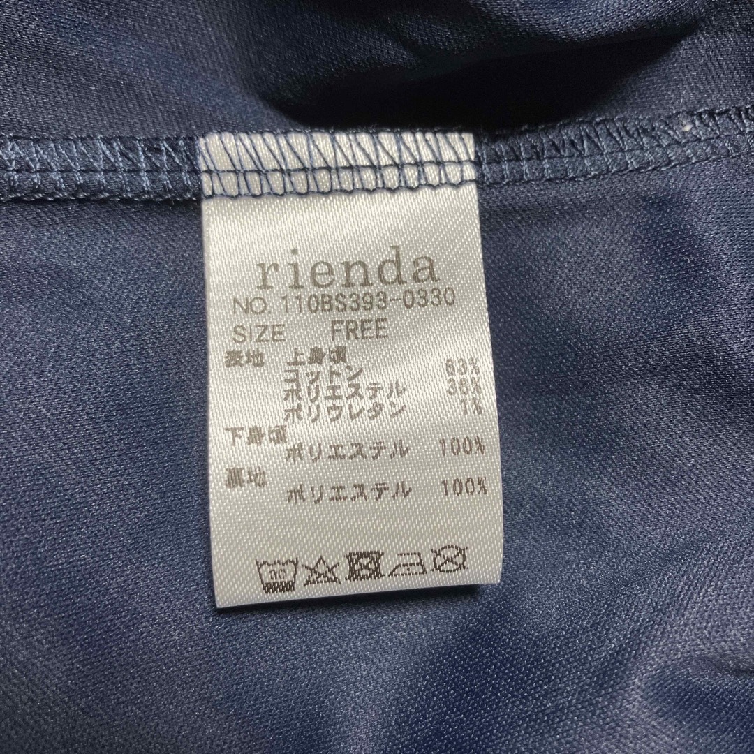 rienda(リエンダ)の☆新品☆riendaリエンダ カットリブコンビflowerミニワンピース レディースのワンピース(ミニワンピース)の商品写真