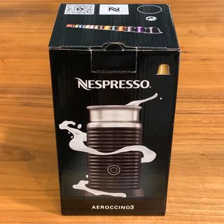 NESPRESSO - 【新品未使用】ネスプレッソエアロチーノ3ブラックの通販
