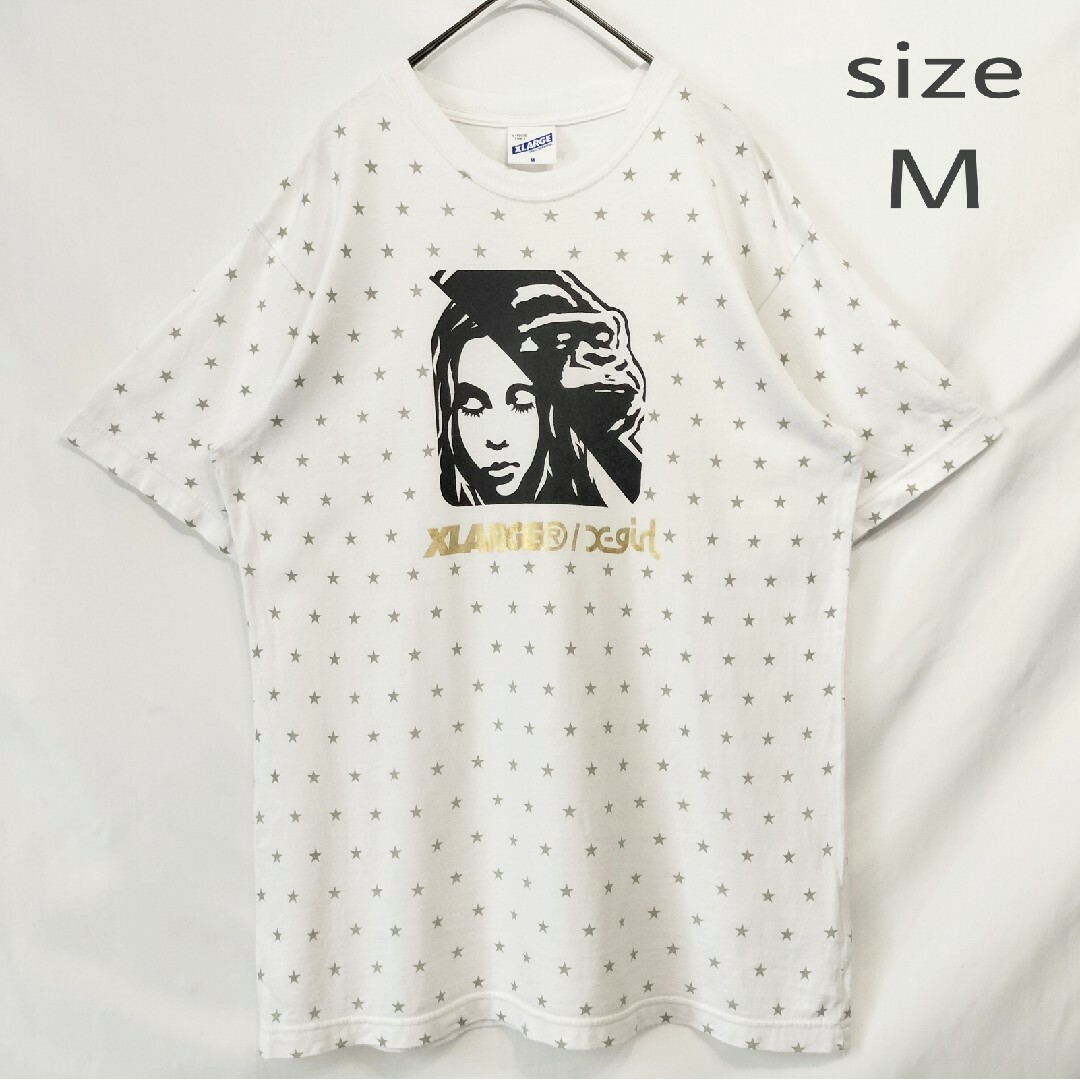 【コラボ！】X-LARGE/X-girl ボタニカル スター柄  Tシャツ レア