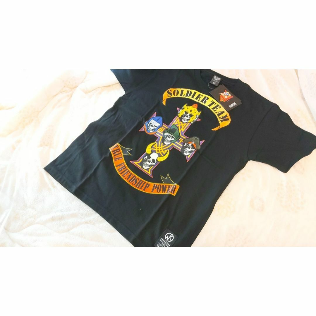 XXL黒【キン肉マン】血盟軍スカル ソルジャーチーム Tシャツ ...