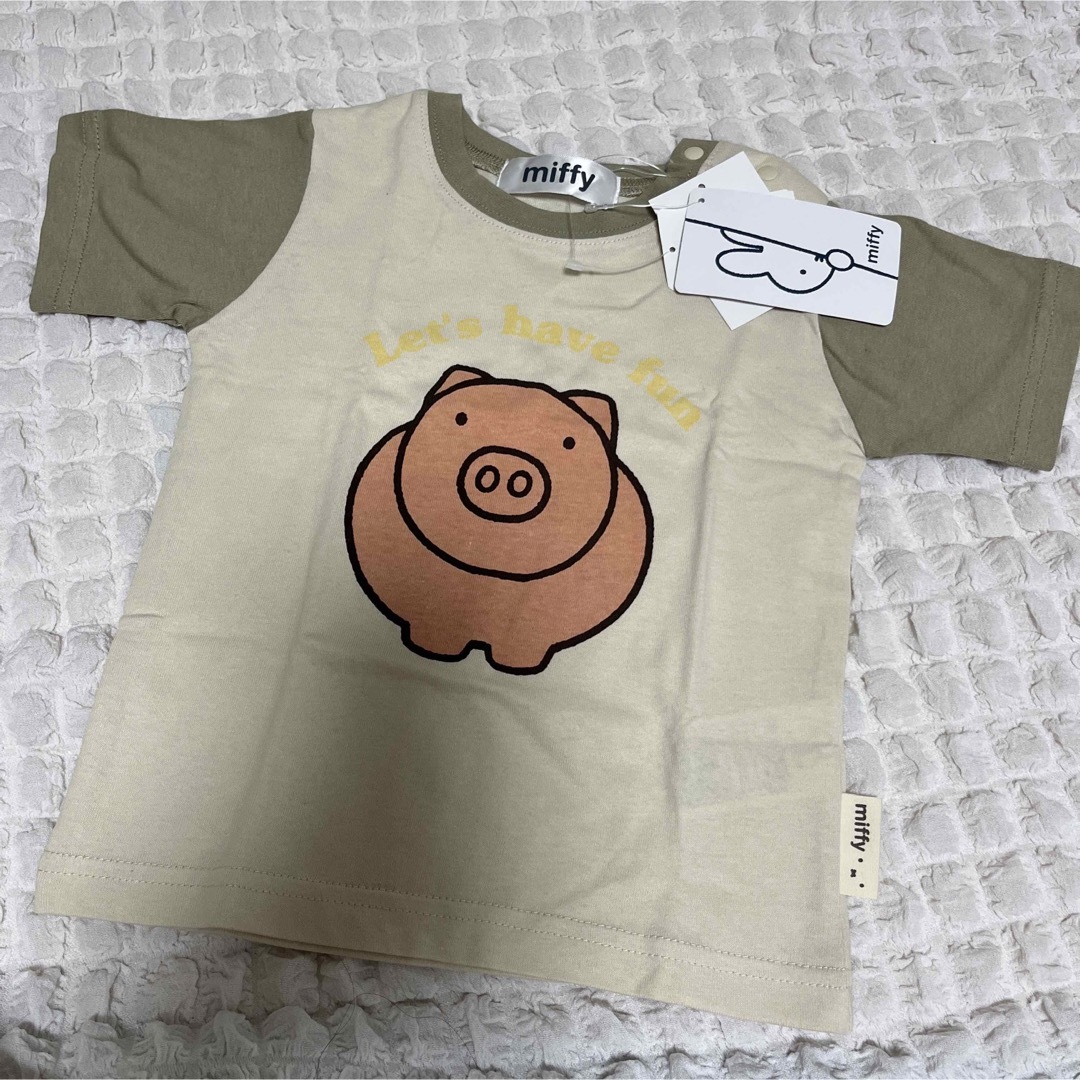 miffy(ミッフィー)のミッフィー 子供服 夏服 半袖 Tシャツ 新品 未使用 90cm キッズ/ベビー/マタニティのキッズ服男の子用(90cm~)(Tシャツ/カットソー)の商品写真