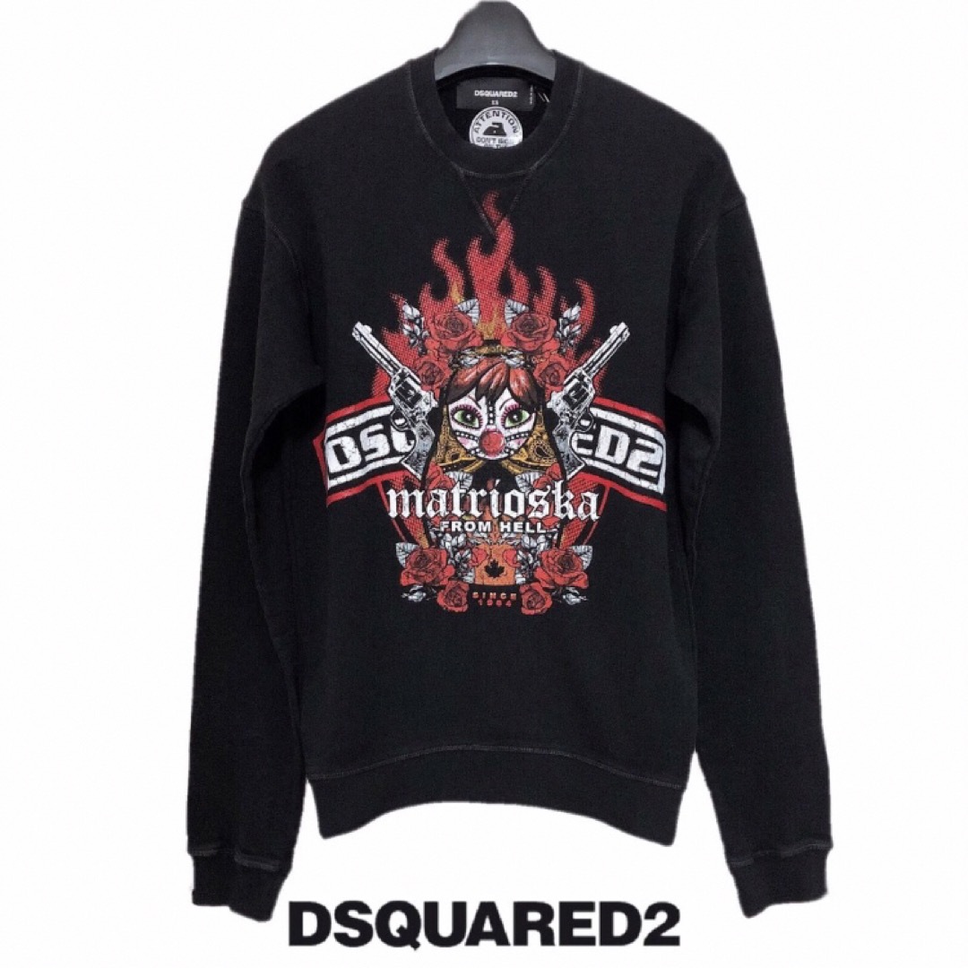 未使用 DSQUARED2 ディースクエアード  トップス シャツ フロントロゴ袖丈61