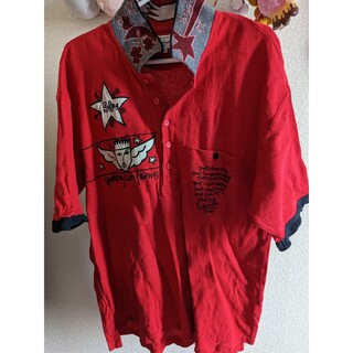 カステルバジャック(CASTELBAJAC)のCASTELBAJAC カステルバジャック ポロシャツ 赤 サイズ4(ポロシャツ)