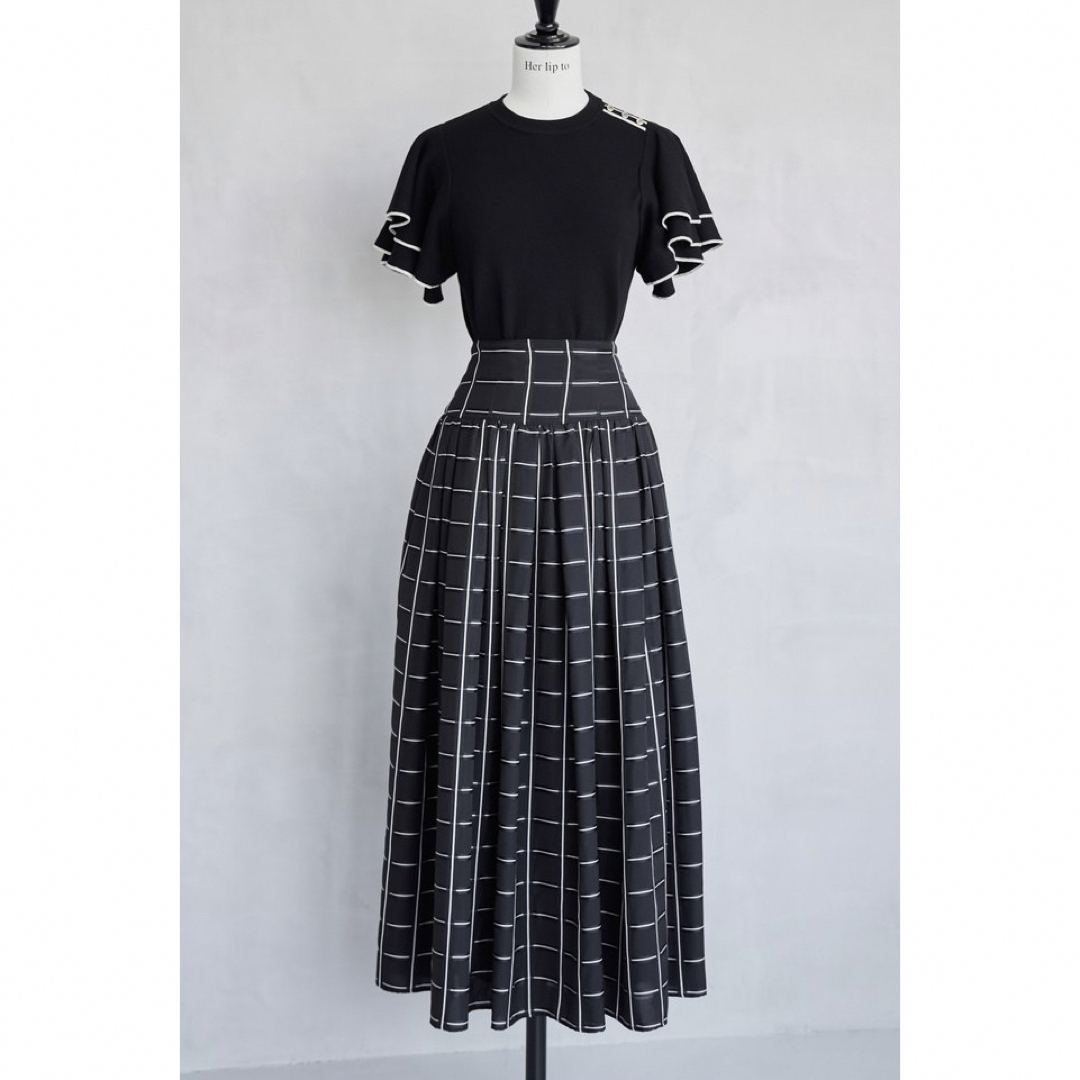 Checked Jacquard Volume Skirtのサムネイル