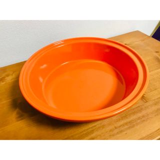 ルクルーゼ(LE CREUSET)の【新年セール】ルクルーゼ    パイディッシュ   23cm  オレンジ(食器)