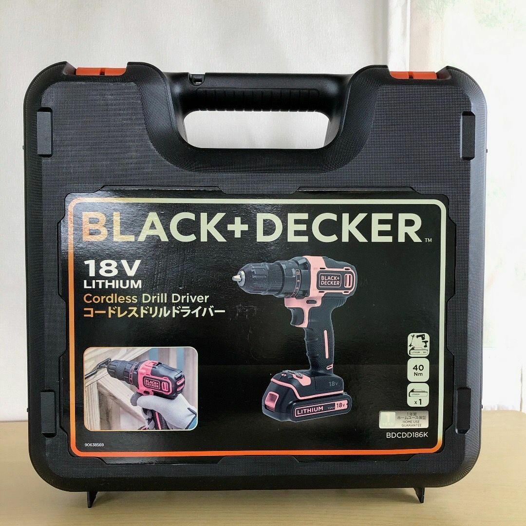 ブラック＆デッカー　コードレス・ドライバー　BDCDD186K　動作確認済