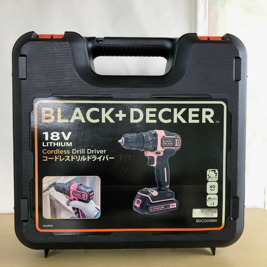 ブラック&デッカー コードレス・ドライバー BDCDD186K 動作確認 ブラック&デッカー コードレス・ドライバー BDCDD186K 動作確認