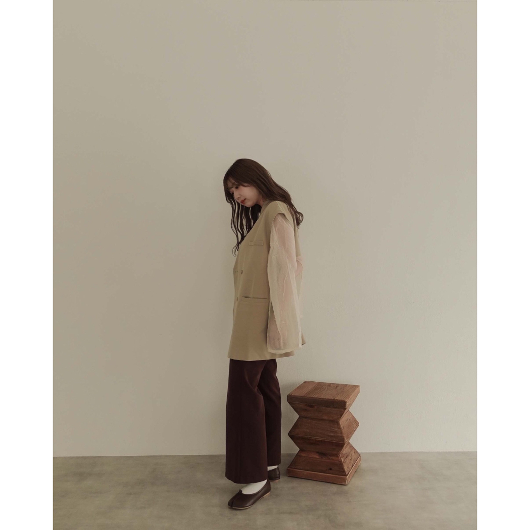 81cm身幅alumu. 人気即完売品over size gilet ジレ/ベスト