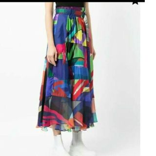 sacai - Sacai KAWS カウズ コンボスカート ロングスカート マルチ