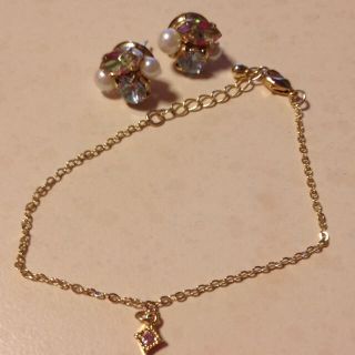 ビジューピアスとブレスレットのセット♡(ピアス)