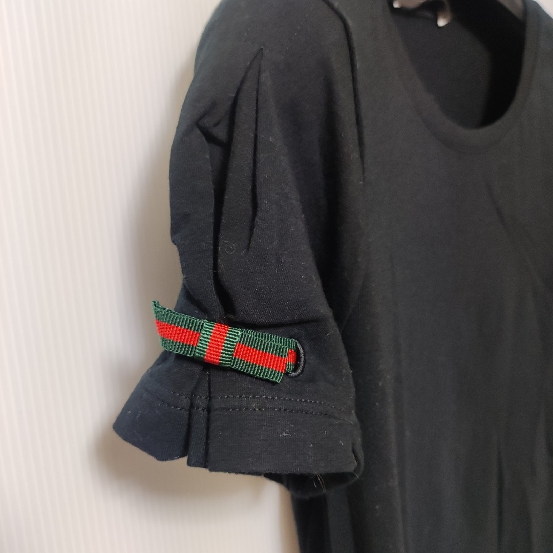 Gucci(グッチ)のグッチ  シェリーラインリボン Tシャツ ブラック レディースのトップス(Tシャツ(半袖/袖なし))の商品写真