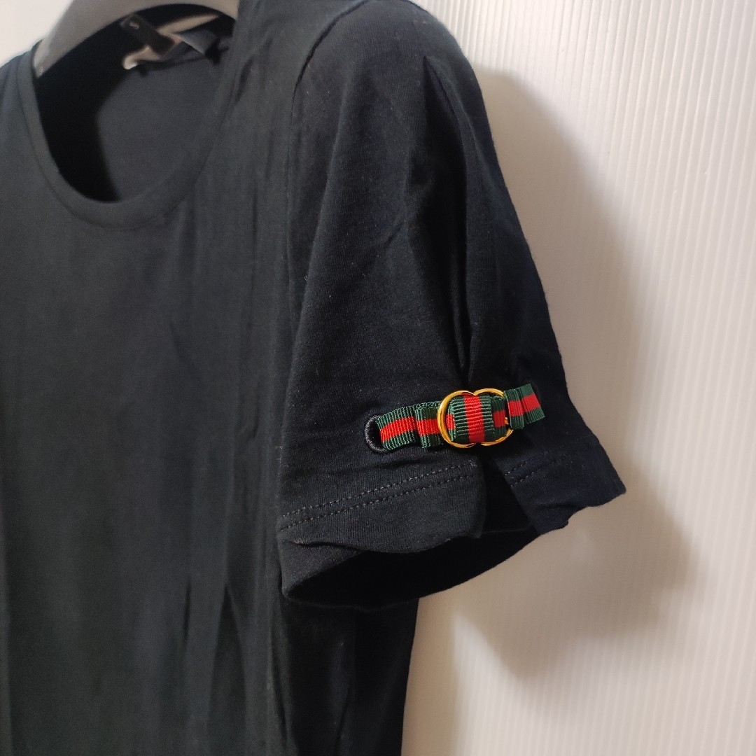 Gucci(グッチ)のグッチ  シェリーラインリボン Tシャツ ブラック レディースのトップス(Tシャツ(半袖/袖なし))の商品写真