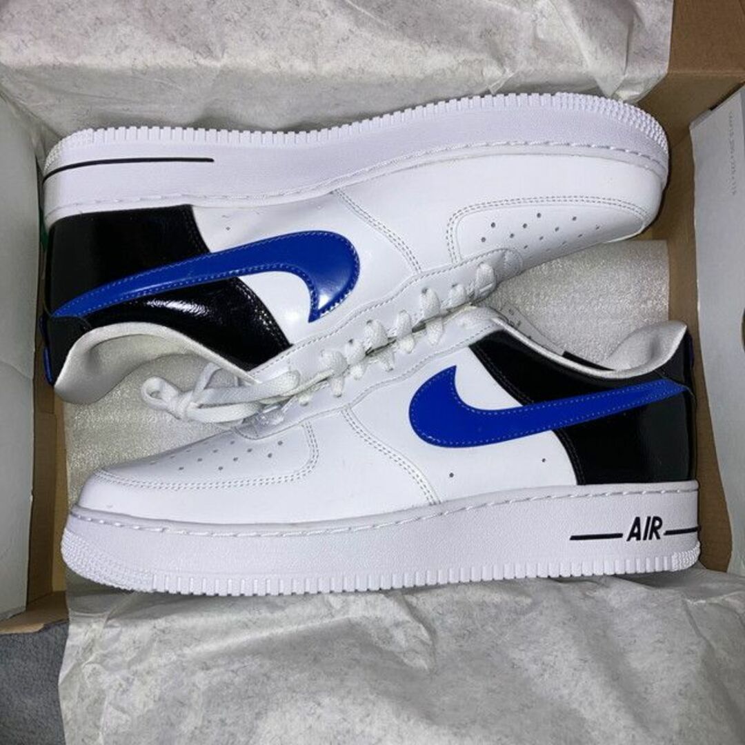 29cm ナイキ エアフォース 1 ロー 白 青 AIR FORCE 1 07