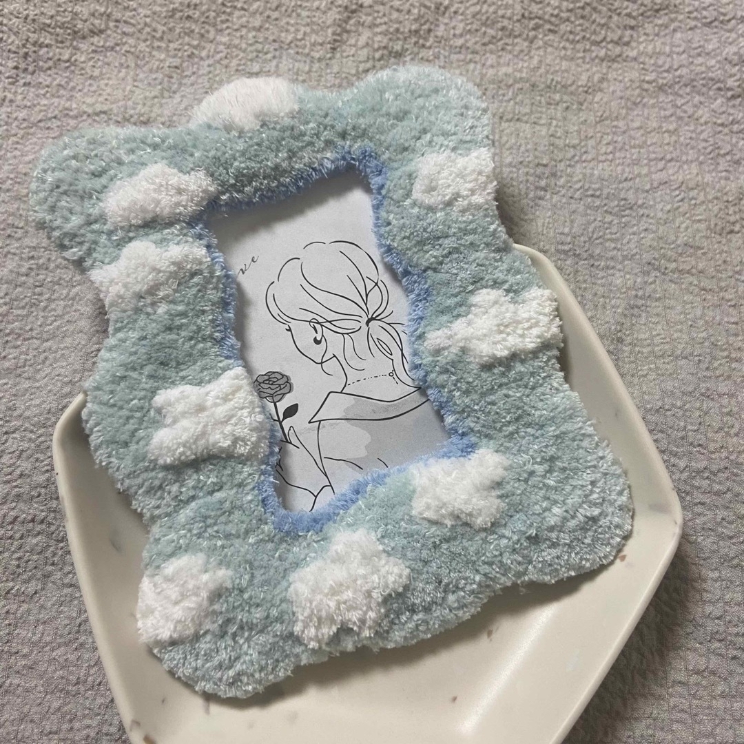 ✰49 硬質ケース　タフティング　トレカケース　刺繍　パンチニードル　デコケース ハンドメイドのハンドメイド その他(その他)の商品写真