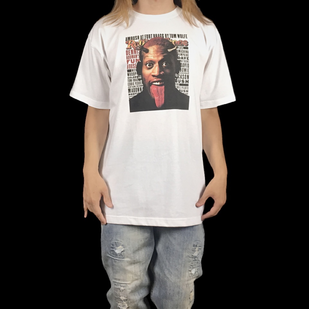 新品 デニス ロッドマン 90年代NBA ローリングストーン表紙 ビッグTシャツ メンズのトップス(Tシャツ/カットソー(半袖/袖なし))の商品写真