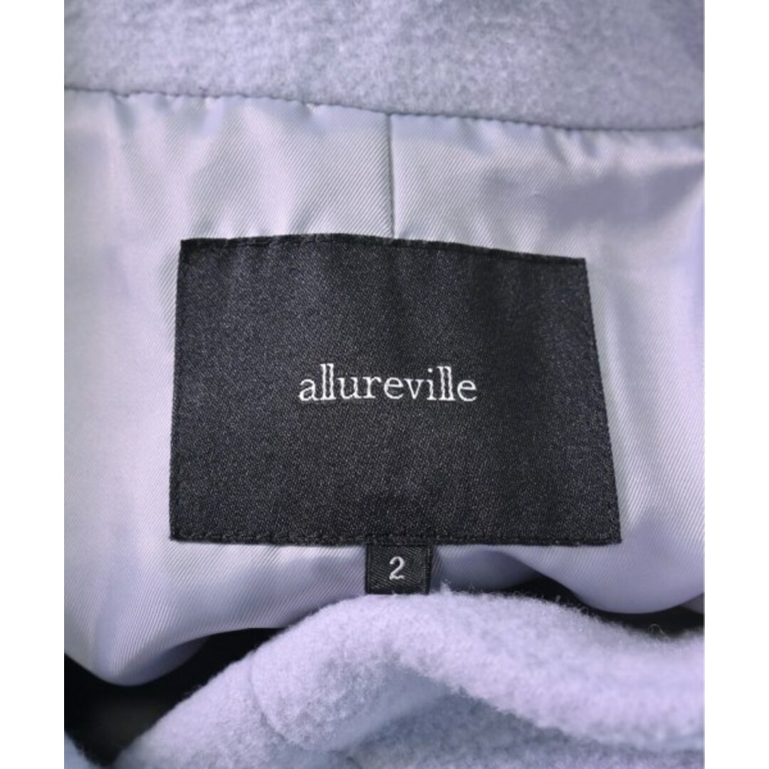 allureville(アルアバイル)のallureville アルアバイル コート（その他） 2(M位) 水色 【古着】【中古】 レディースのジャケット/アウター(その他)の商品写真