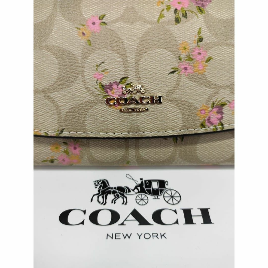 ⏹️未使用□COACH 31779 長財布 花柄シグネチャー - 財布