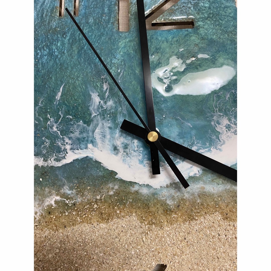 レジンアート 海 時計 壁掛け時計 掛時計 石垣島 オーシャンアート