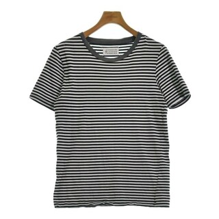 Maison Margiela Tシャツ・カットソー XS 黒x白(ボーダー)