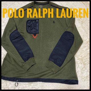 ポロラルフローレン(POLO RALPH LAUREN)の【美品】ポロラルフローレン ハイブリッド スウェット シャツ トレーナー(スウェット)