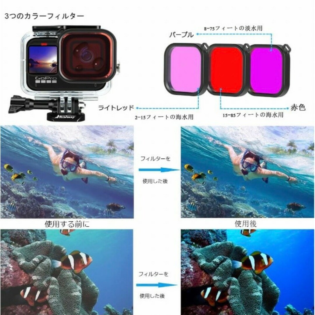 アクションカメラ アクセサリー セットGopro Hero 11 10 9 スマホ/家電/カメラのカメラ(その他)の商品写真